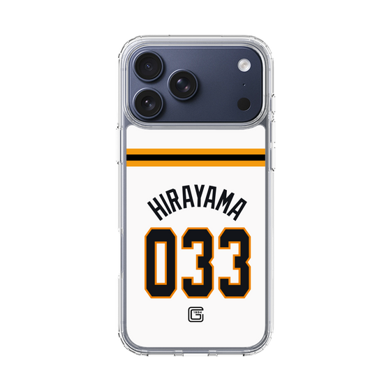 スリムプロテクションケース［ 読売ジャイアンツ - #033 HIRAYAMA - ホーム ］