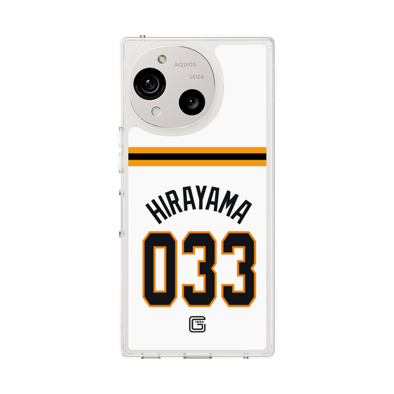 スリムプロテクションケース［ 読売ジャイアンツ - #033 HIRAYAMA - ホーム ］