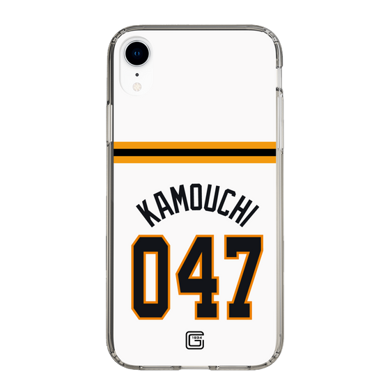 スリムプロテクションケース［ 読売ジャイアンツ - #047 KAMOUCHI - ホーム ］