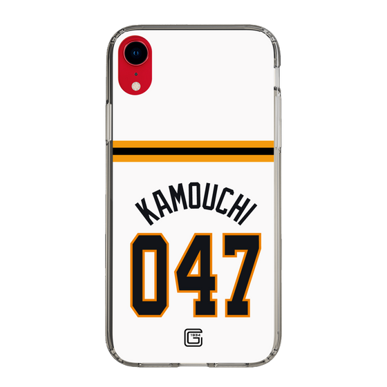 スリムプロテクションケース［ 読売ジャイアンツ - #047 KAMOUCHI - ホーム ］