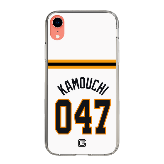 スリムプロテクションケース［ 読売ジャイアンツ - #047 KAMOUCHI - ホーム ］