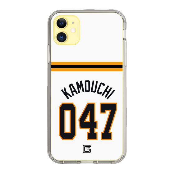 スリムプロテクションケース［ 読売ジャイアンツ - #047 KAMOUCHI - ホーム ］