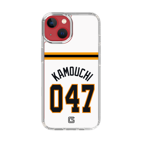 スリムプロテクションケース［ 読売ジャイアンツ - #047 KAMOUCHI - ホーム ］