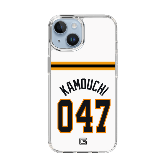 スリムプロテクションケース［ 読売ジャイアンツ - #047 KAMOUCHI - ホーム ］