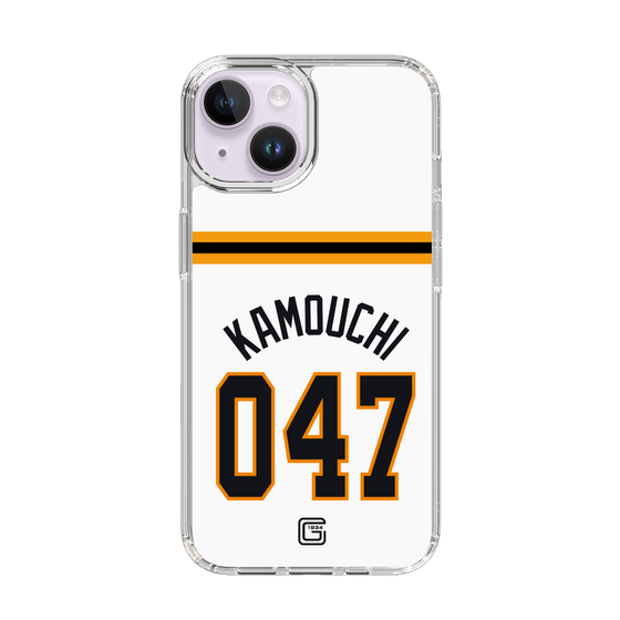 スリムプロテクションケース［ 読売ジャイアンツ - #047 KAMOUCHI - ホーム ］