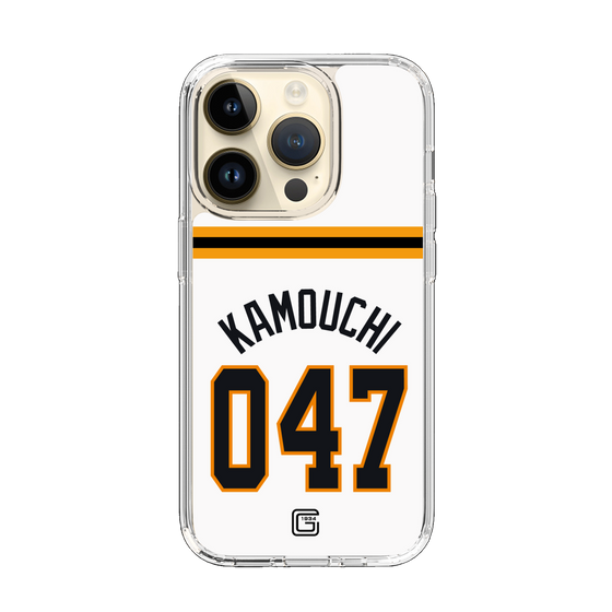 スリムプロテクションケース［ 読売ジャイアンツ - #047 KAMOUCHI - ホーム ］