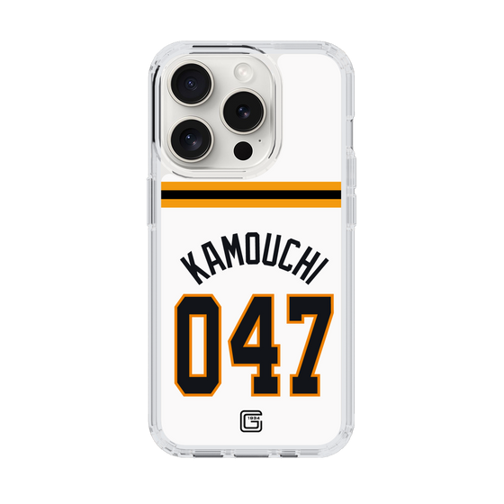 スリムプロテクションケース［ 読売ジャイアンツ - #047 KAMOUCHI - ホーム ］