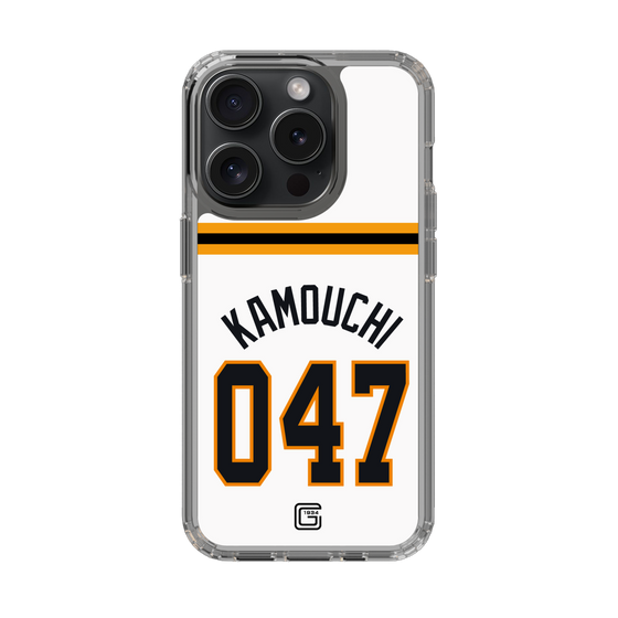 スリムプロテクションケース［ 読売ジャイアンツ - #047 KAMOUCHI - ホーム ］