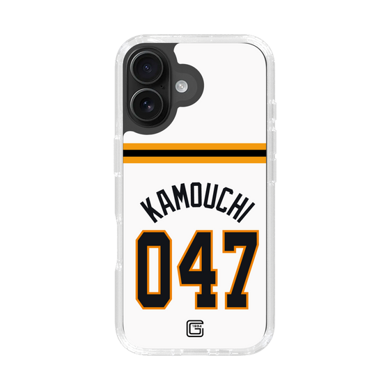 スリムプロテクションケース［ 読売ジャイアンツ - #047 KAMOUCHI - ホーム ］