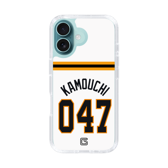 スリムプロテクションケース［ 読売ジャイアンツ - #047 KAMOUCHI - ホーム ］