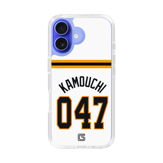 スリムプロテクションケース［ 読売ジャイアンツ - #047 KAMOUCHI - ホーム ］