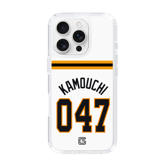 スリムプロテクションケース［ 読売ジャイアンツ - #047 KAMOUCHI - ホーム ］