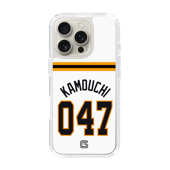 スリムプロテクションケース［ 読売ジャイアンツ - #047 KAMOUCHI - ホーム ］