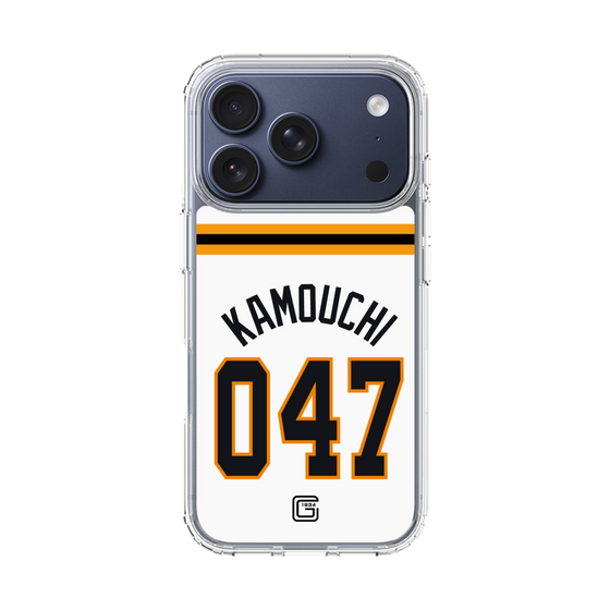 スリムプロテクションケース［ 読売ジャイアンツ - #047 KAMOUCHI - ホーム ］