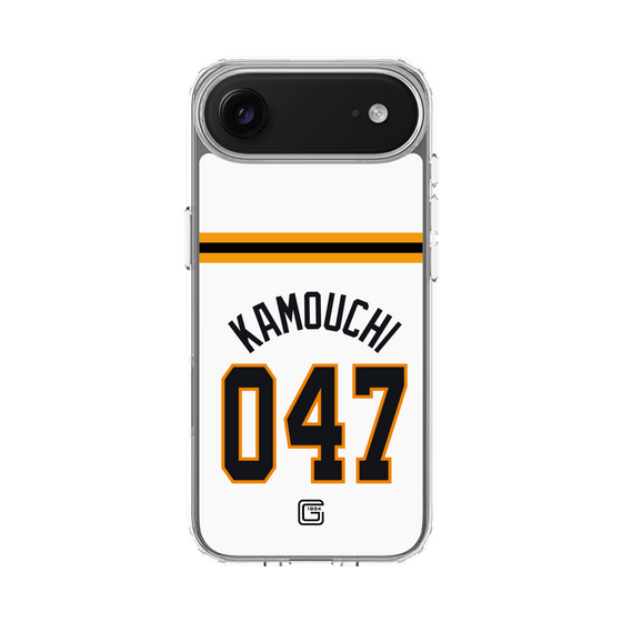 スリムプロテクションケース［ 読売ジャイアンツ - #047 KAMOUCHI - ホーム ］