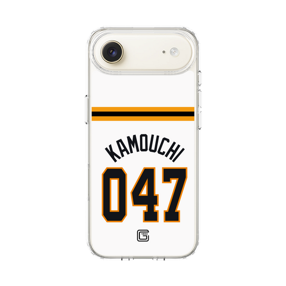 スリムプロテクションケース［ 読売ジャイアンツ - #047 KAMOUCHI - ホーム ］