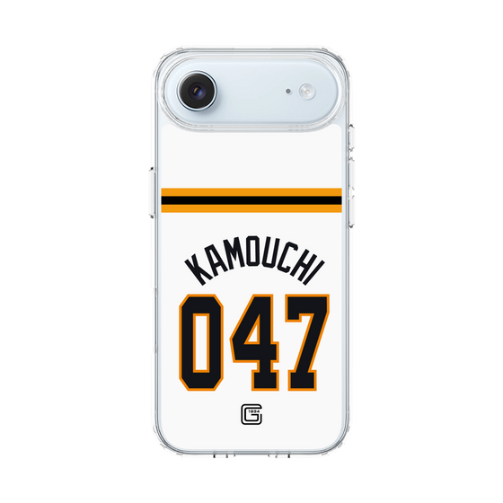 スリムプロテクションケース［ 読売ジャイアンツ - #047 KAMOUCHI - ホーム ］