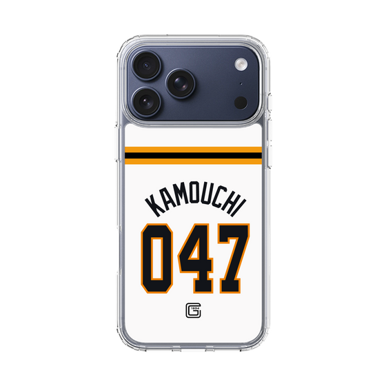 スリムプロテクションケース［ 読売ジャイアンツ - #047 KAMOUCHI - ホーム ］
