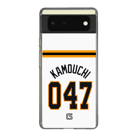 スリムプロテクションケース［ 読売ジャイアンツ - #047 KAMOUCHI - ホーム ］