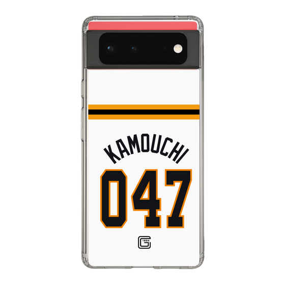 スリムプロテクションケース［ 読売ジャイアンツ - #047 KAMOUCHI - ホーム ］