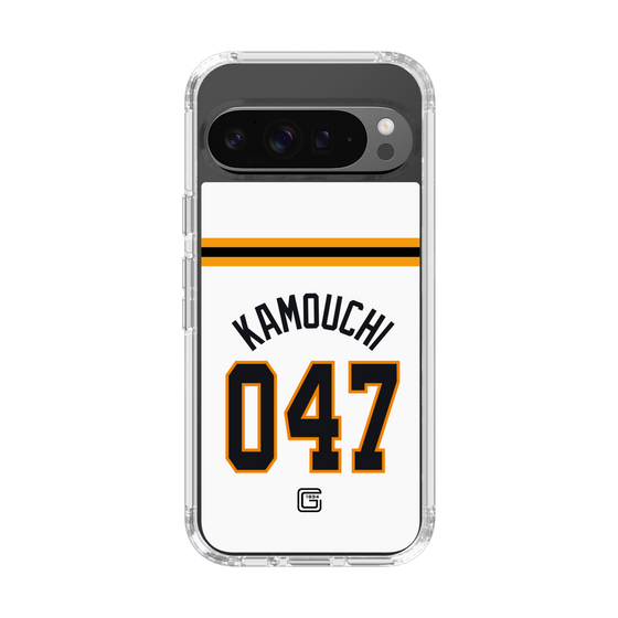 スリムプロテクションケース［ 読売ジャイアンツ - #047 KAMOUCHI - ホーム ］