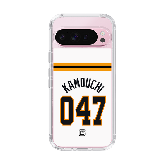 スリムプロテクションケース［ 読売ジャイアンツ - #047 KAMOUCHI - ホーム ］