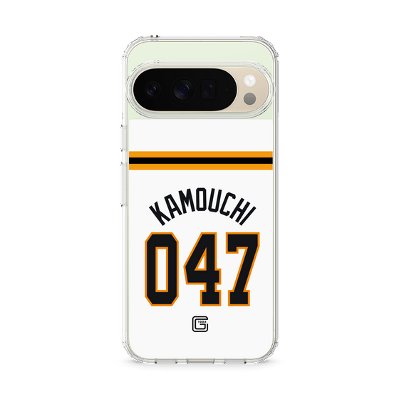 スリムプロテクションケース［ 読売ジャイアンツ - #047 KAMOUCHI - ホーム ］