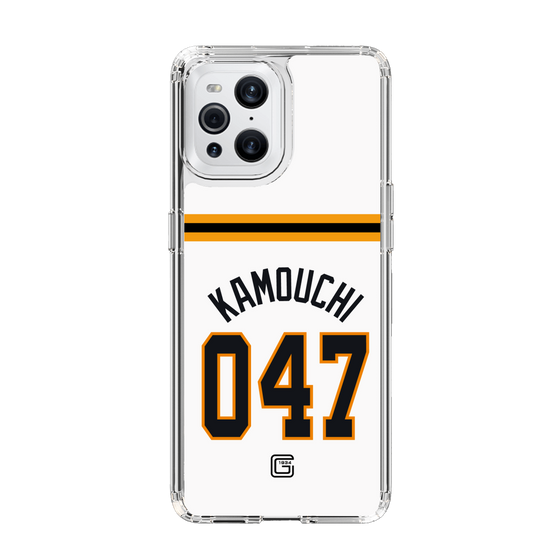 スリムプロテクションケース［ 読売ジャイアンツ - #047 KAMOUCHI - ホーム ］