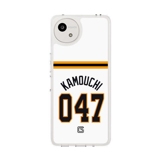 スリムプロテクションケース［ 読売ジャイアンツ - #047 KAMOUCHI - ホーム ］