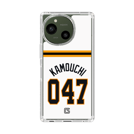 スリムプロテクションケース［ 読売ジャイアンツ - #047 KAMOUCHI - ホーム ］