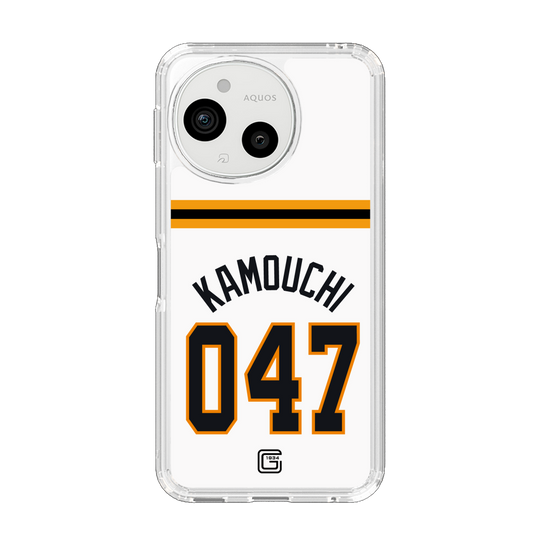 スリムプロテクションケース［ 読売ジャイアンツ - #047 KAMOUCHI - ホーム ］