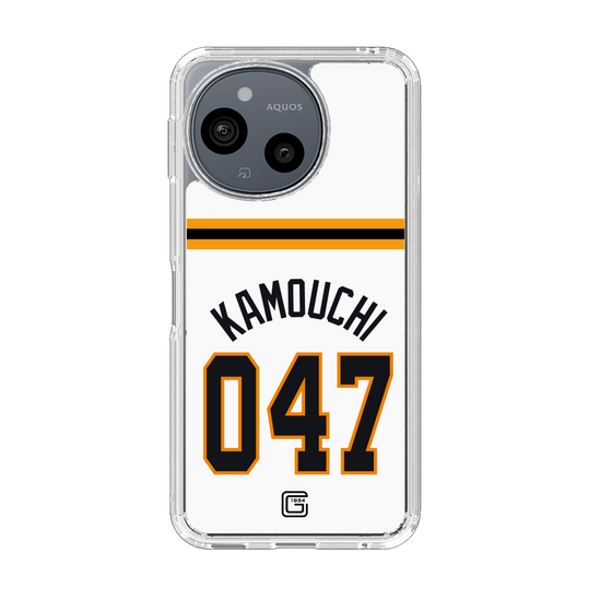 スリムプロテクションケース［ 読売ジャイアンツ - #047 KAMOUCHI - ホーム ］
