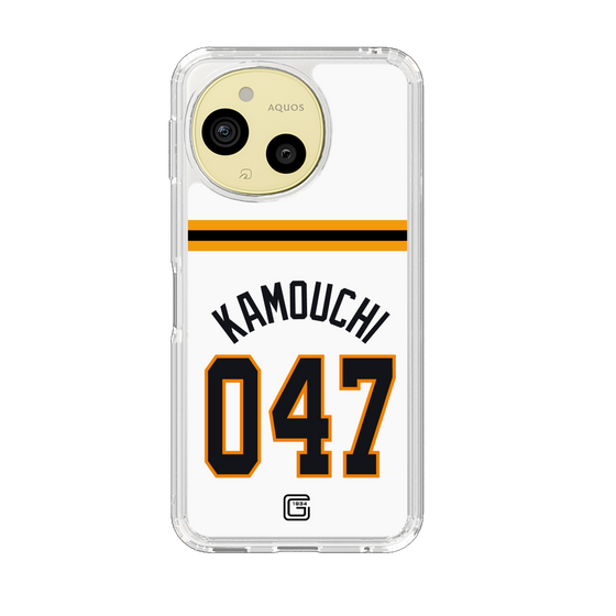 スリムプロテクションケース［ 読売ジャイアンツ - #047 KAMOUCHI - ホーム ］
