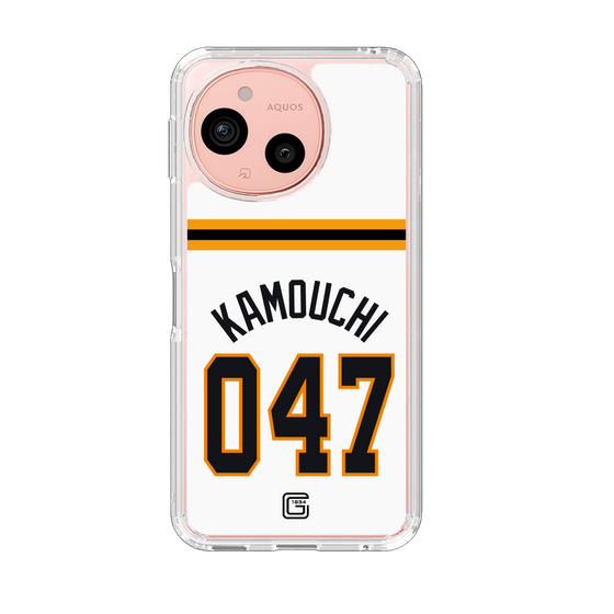 スリムプロテクションケース［ 読売ジャイアンツ - #047 KAMOUCHI - ホーム ］