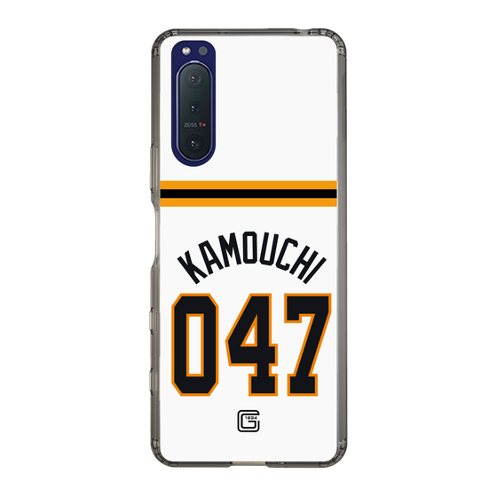 スリムプロテクションケース［ 読売ジャイアンツ - #047 KAMOUCHI - ホーム ］