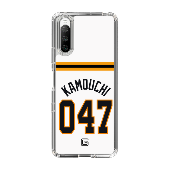 スリムプロテクションケース［ 読売ジャイアンツ - #047 KAMOUCHI - ホーム ］