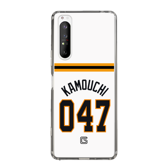 スリムプロテクションケース［ 読売ジャイアンツ - #047 KAMOUCHI - ホーム ］