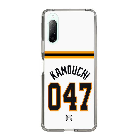 スリムプロテクションケース［ 読売ジャイアンツ - #047 KAMOUCHI - ホーム ］