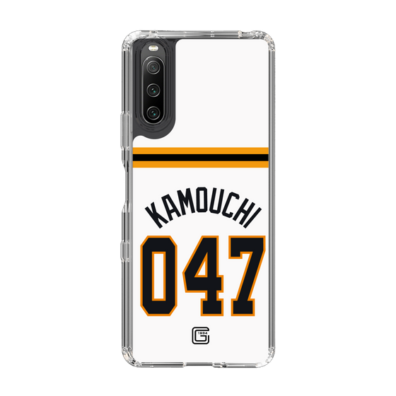 スリムプロテクションケース［ 読売ジャイアンツ - #047 KAMOUCHI - ホーム ］