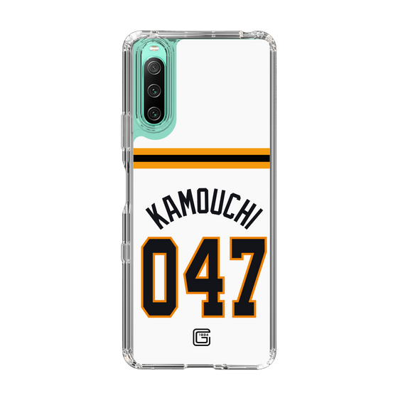 スリムプロテクションケース［ 読売ジャイアンツ - #047 KAMOUCHI - ホーム ］