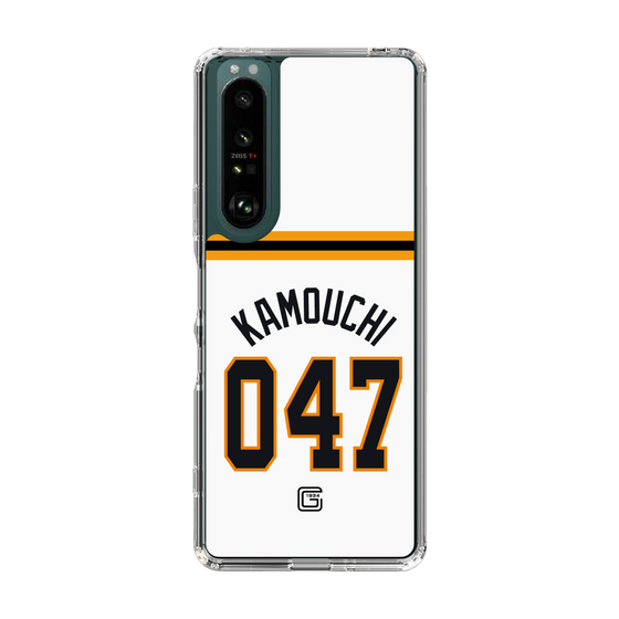 スリムプロテクションケース［ 読売ジャイアンツ - #047 KAMOUCHI - ホーム ］