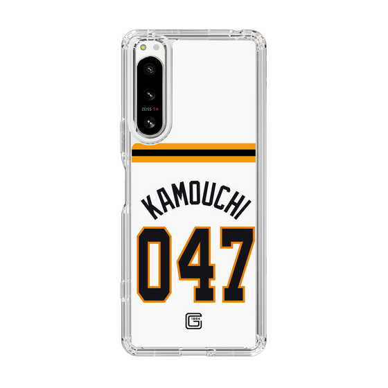 スリムプロテクションケース［ 読売ジャイアンツ - #047 KAMOUCHI - ホーム ］