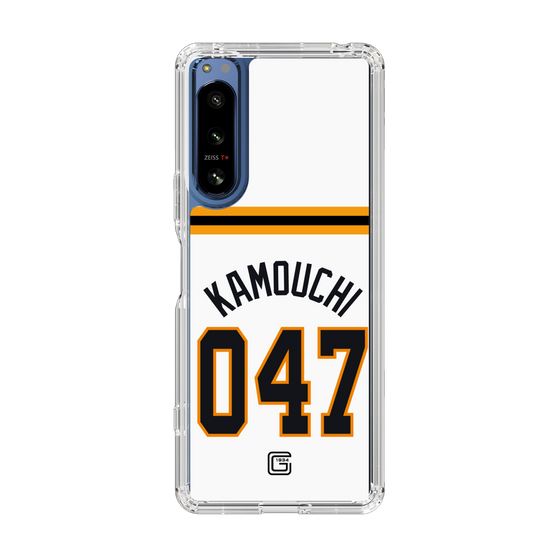 スリムプロテクションケース［ 読売ジャイアンツ - #047 KAMOUCHI - ホーム ］