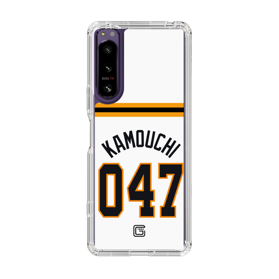 スリムプロテクションケース［ 読売ジャイアンツ - #047 KAMOUCHI - ホーム ］