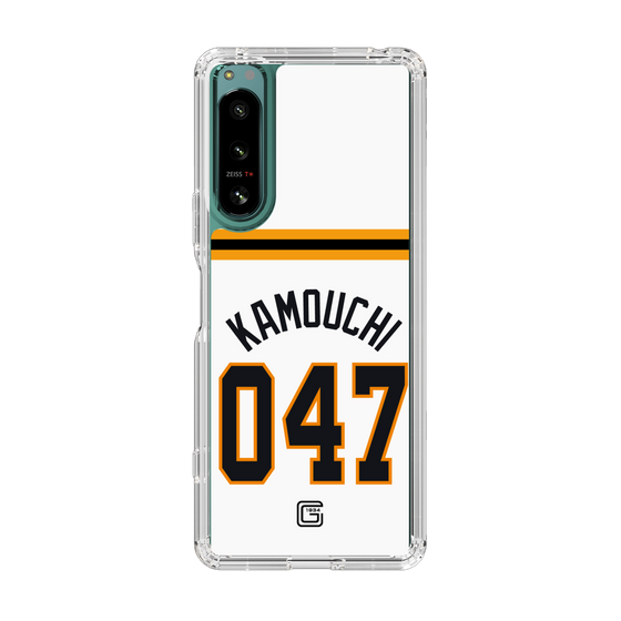 スリムプロテクションケース［ 読売ジャイアンツ - #047 KAMOUCHI - ホーム ］