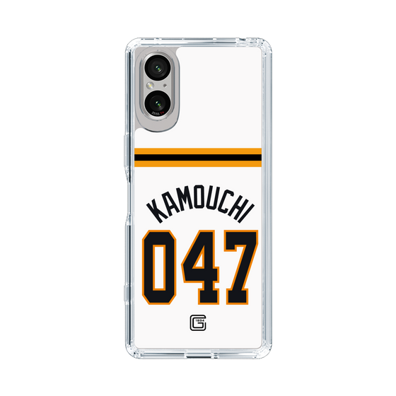 スリムプロテクションケース［ 読売ジャイアンツ - #047 KAMOUCHI - ホーム ］