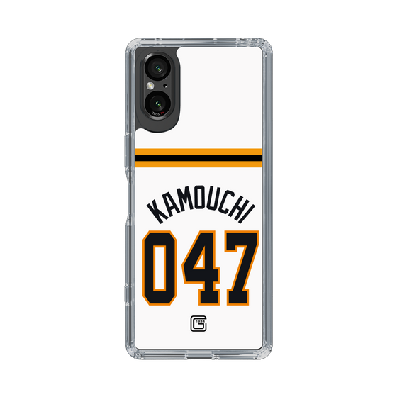 スリムプロテクションケース［ 読売ジャイアンツ - #047 KAMOUCHI - ホーム ］