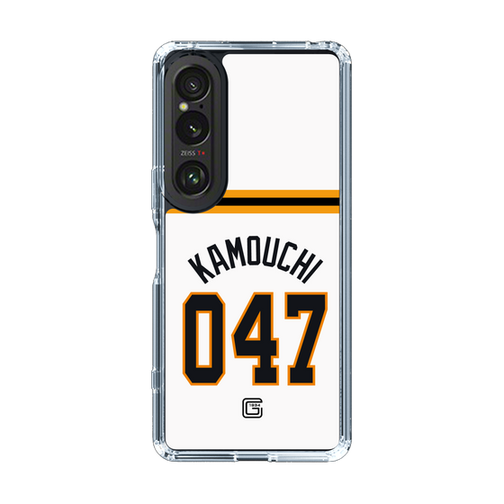 スリムプロテクションケース［ 読売ジャイアンツ - #047 KAMOUCHI - ホーム ］