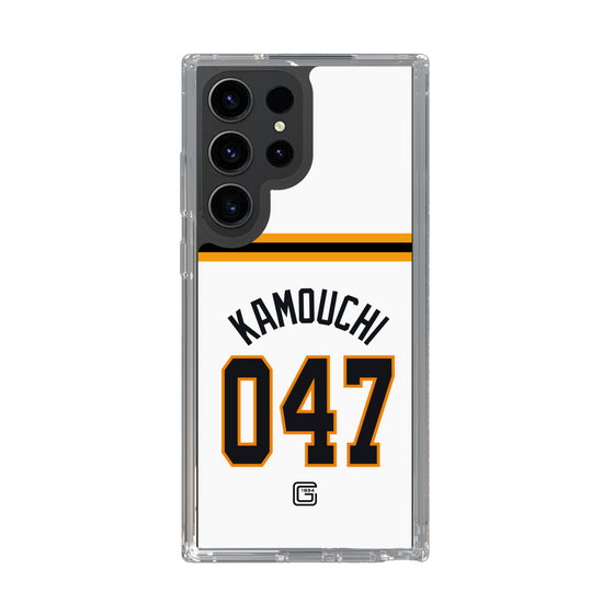 スリムプロテクションケース［ 読売ジャイアンツ - #047 KAMOUCHI - ホーム ］