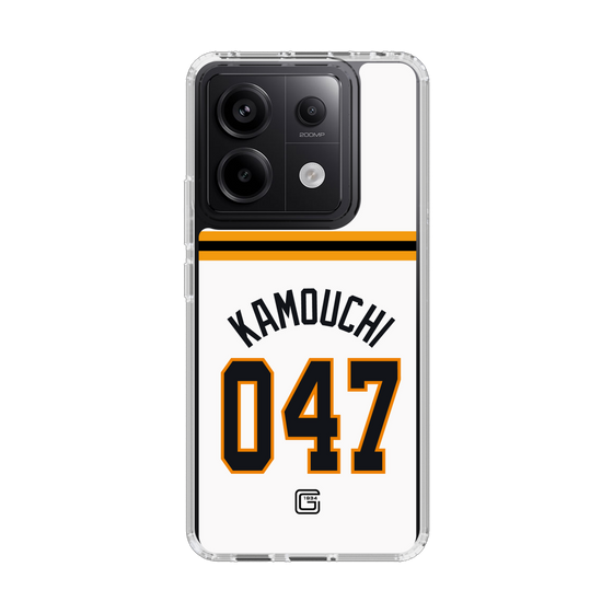 スリムプロテクションケース［ 読売ジャイアンツ - #047 KAMOUCHI - ホーム ］